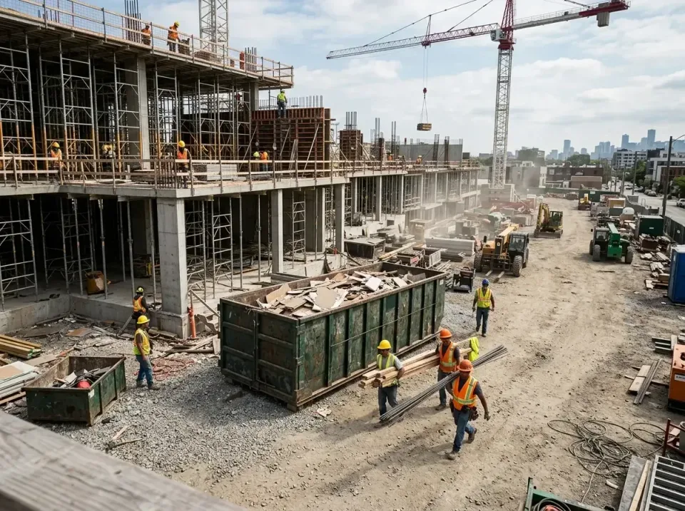 commercial-construction-site-w-002 — frequently asked questions, Low Cost Construction Dumpster Rental in Princeton, MN